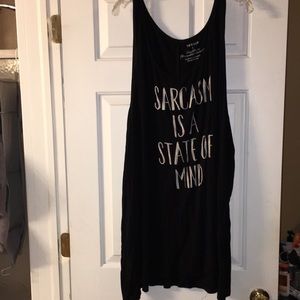 Torrid sarcasm is a state of mind. Super soft tank top size 6